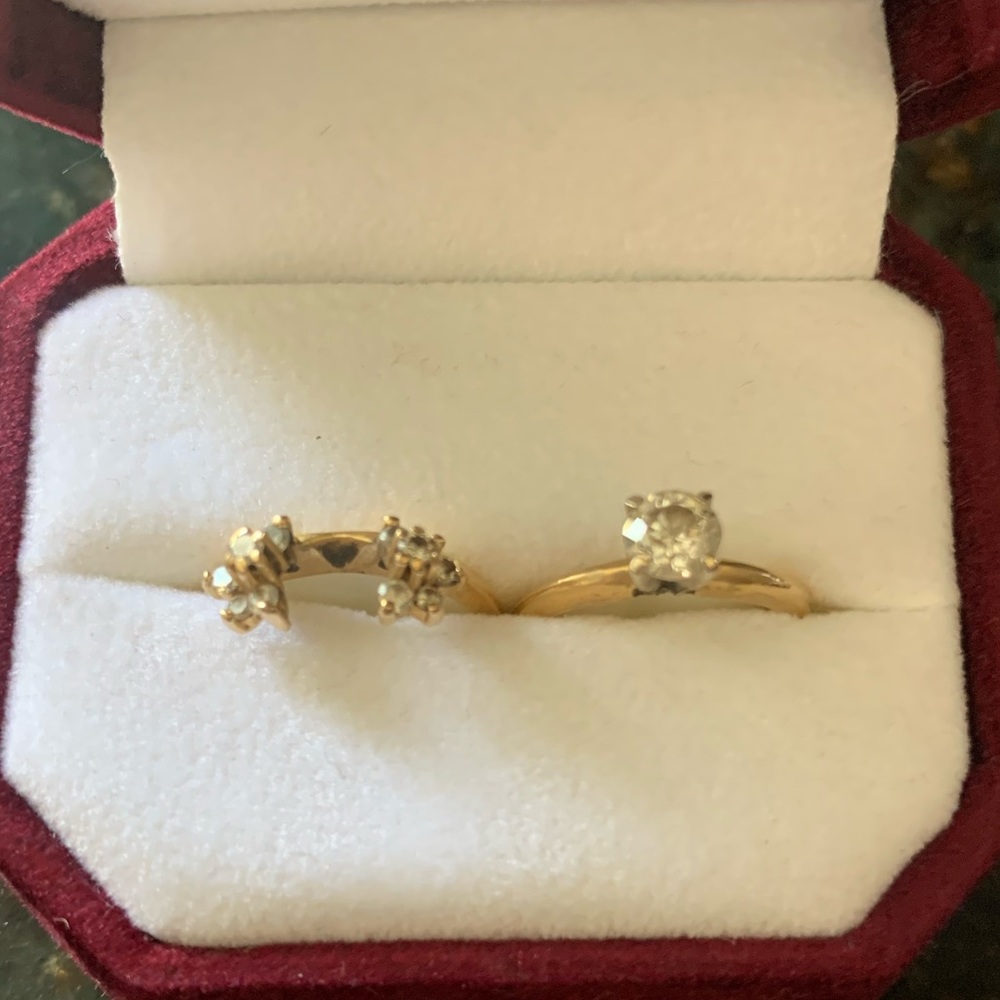 1/2 carat real diamond ring size 5